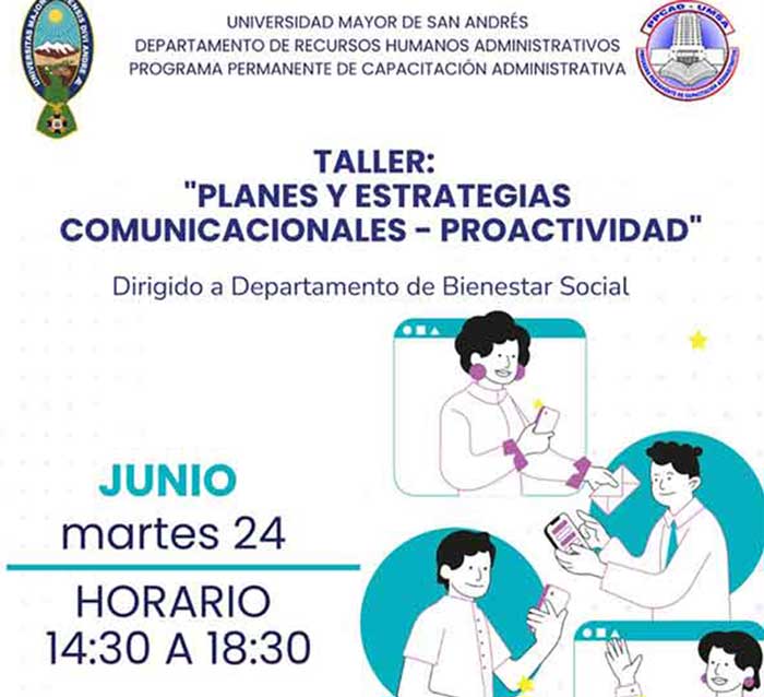 Taller de Planes y Estrategias Comunicacionales – Proactividad