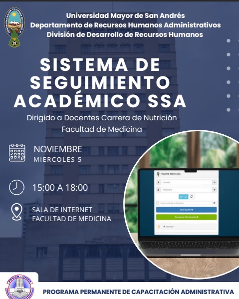 Curso: Sistema de seguimiento académico SSA